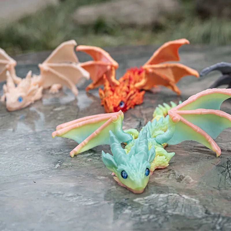 Decorative dragon wings toy for cosplay costumes in PLA plastic with 25cm wingspan