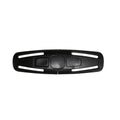 Black nylon PA66 vehicle seat belt buckle measuring 14.5 by 4 cm for child safety seats