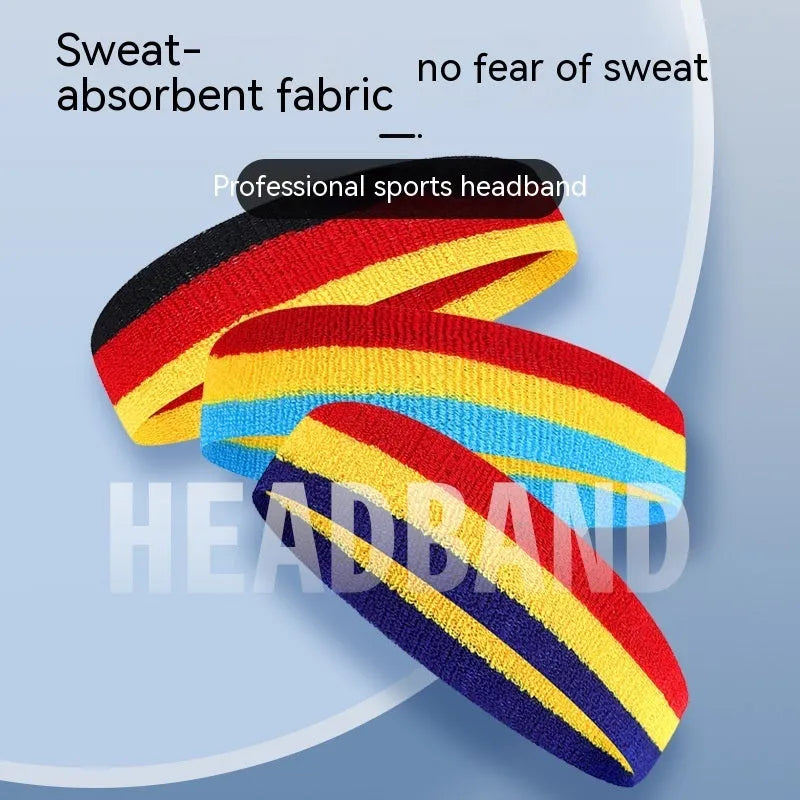 Adult sports headband in colour combinations for basketball running cycling