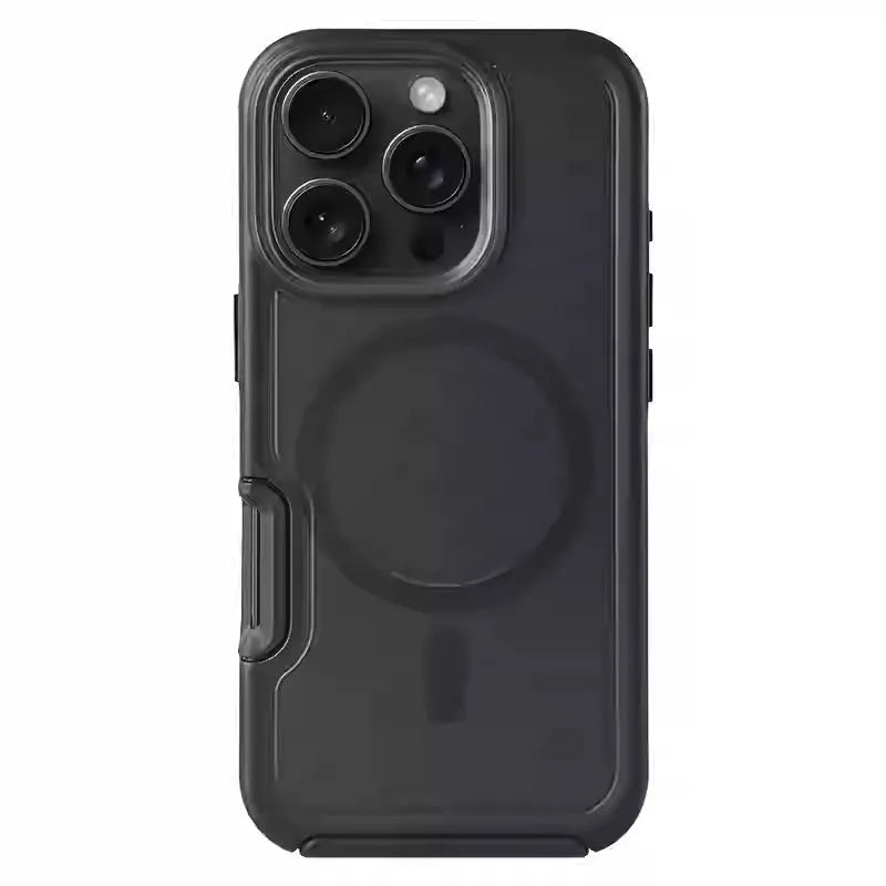 Matte frosted anti-fall magnetic phone case for Apple iPhone, available in multiple colours