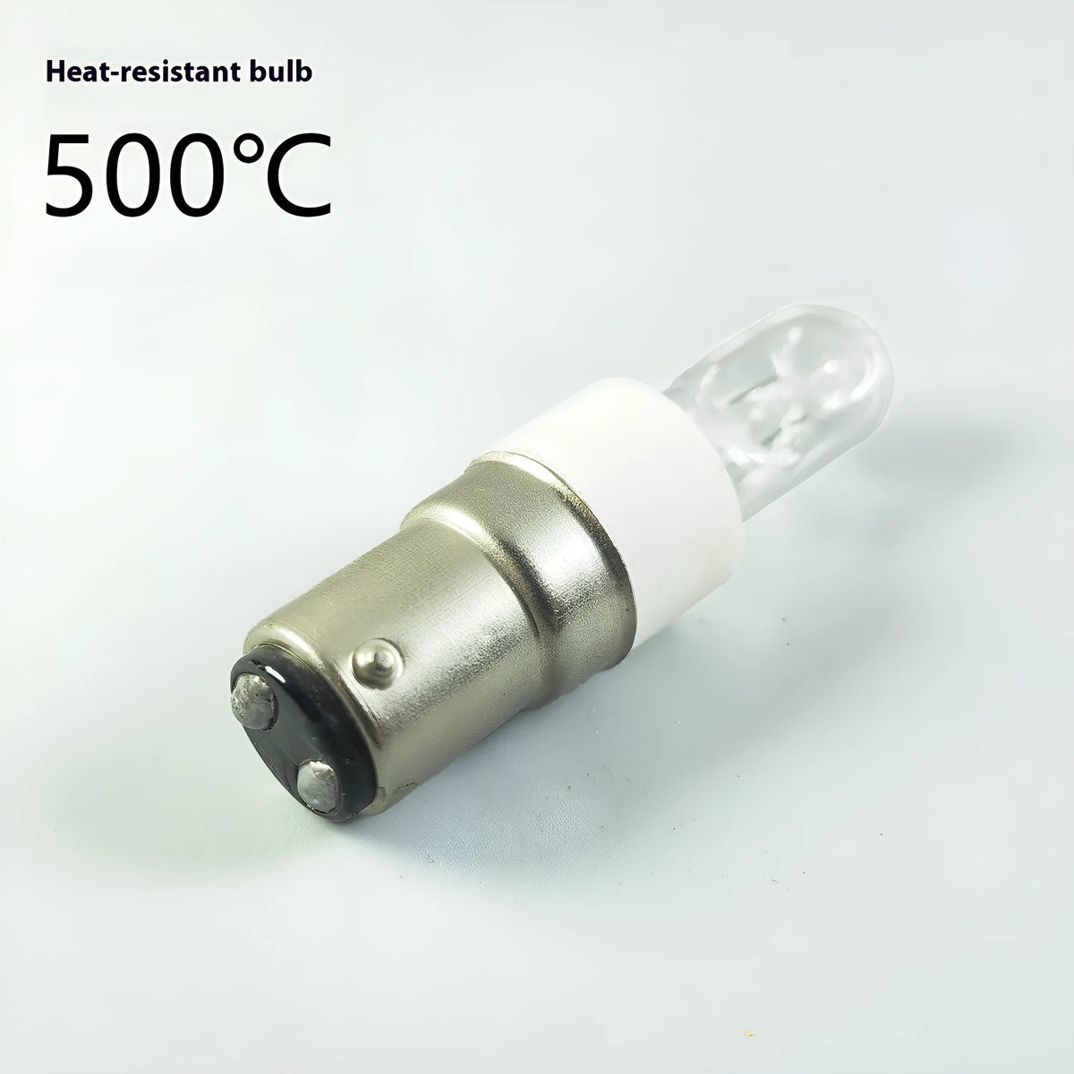220V 75W BA15D halogen oven lamp with 60mm length and 500°C heat resistance