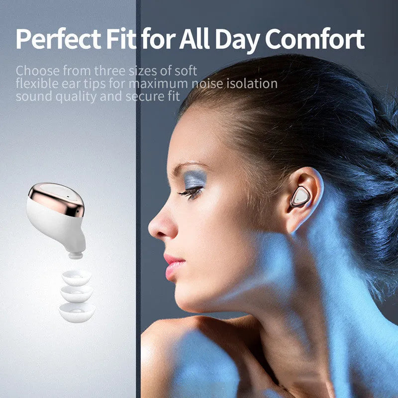 Champagne White true wireless Bluetooth headset with noise reduction, breathing light, and low latency for sports and gaming