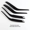 BMW interior carbon fibre pattern black car door handle made of ABS PC for front and rear doors