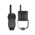 Black universal UAV high-altitude megaphone speaker with loudspeaker and walkie talkie for drone communication