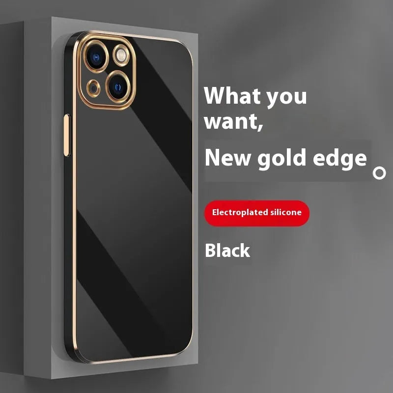 Simple 6D straight edge electroplated TPU case for iPhone 16 shown in mint green colour.