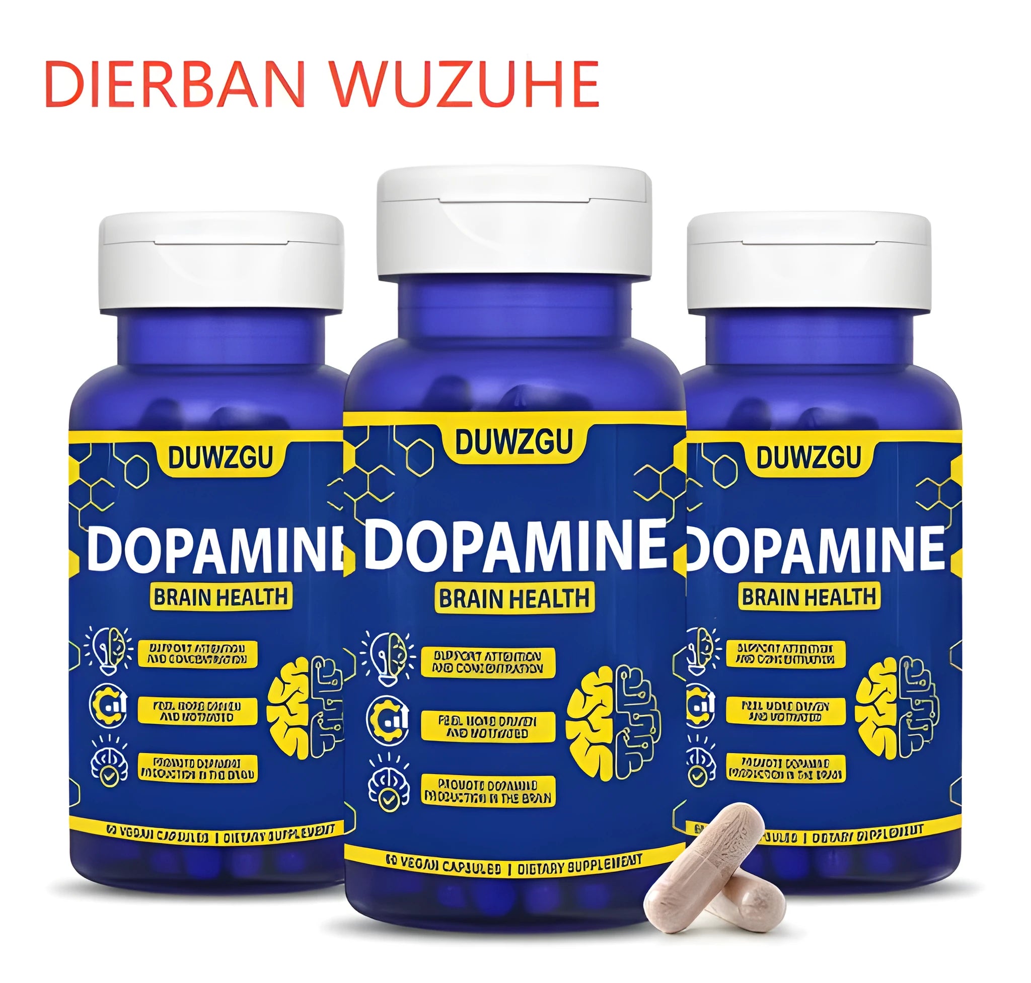Set of Dopamine Capsules in DI ER BAN style novelty souvenir capsules for party favours