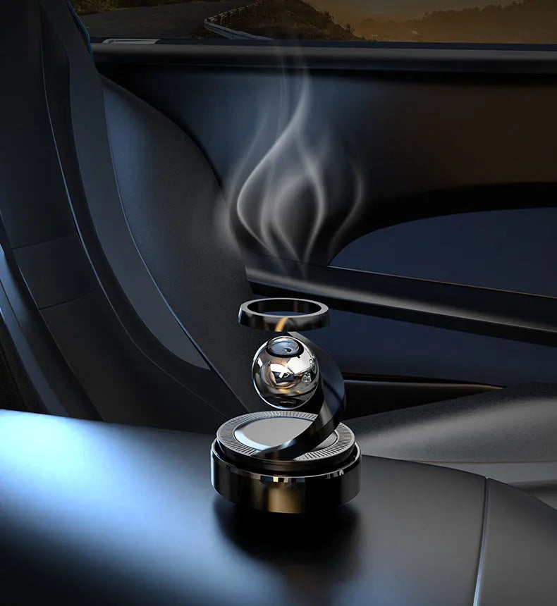 Car aromatherapy solar decoration perfume with decorative design and fragrance dispenser for vehicle interiors