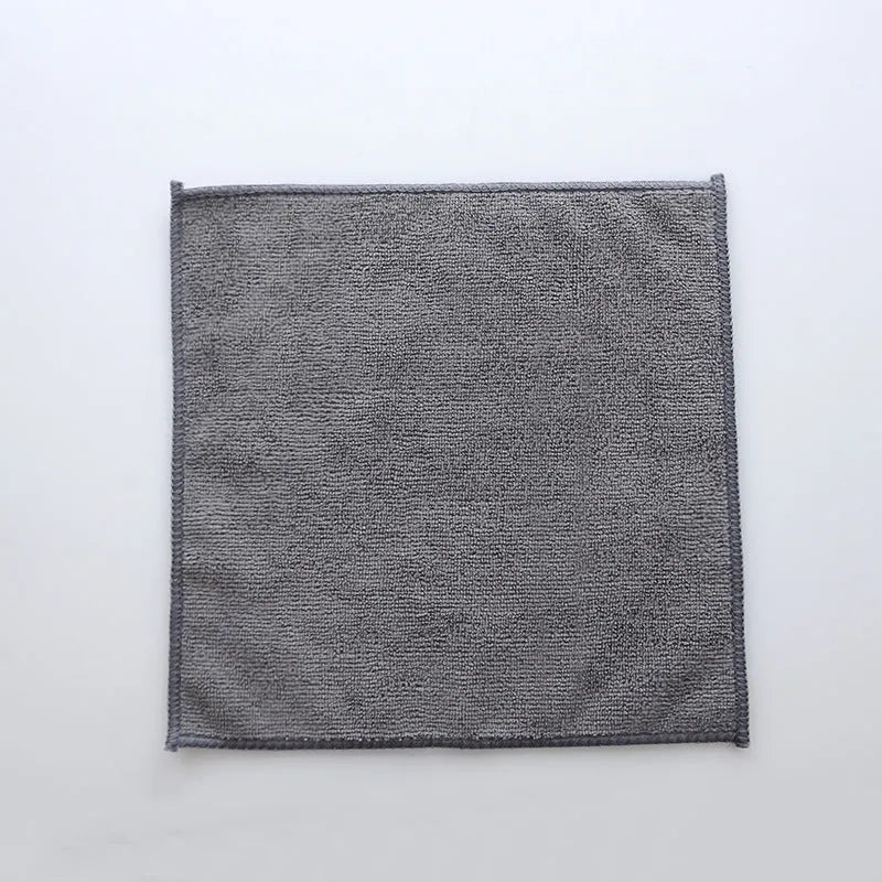 Grey square 25cm oilproof microfibre kitchen cleaning cloth for pots