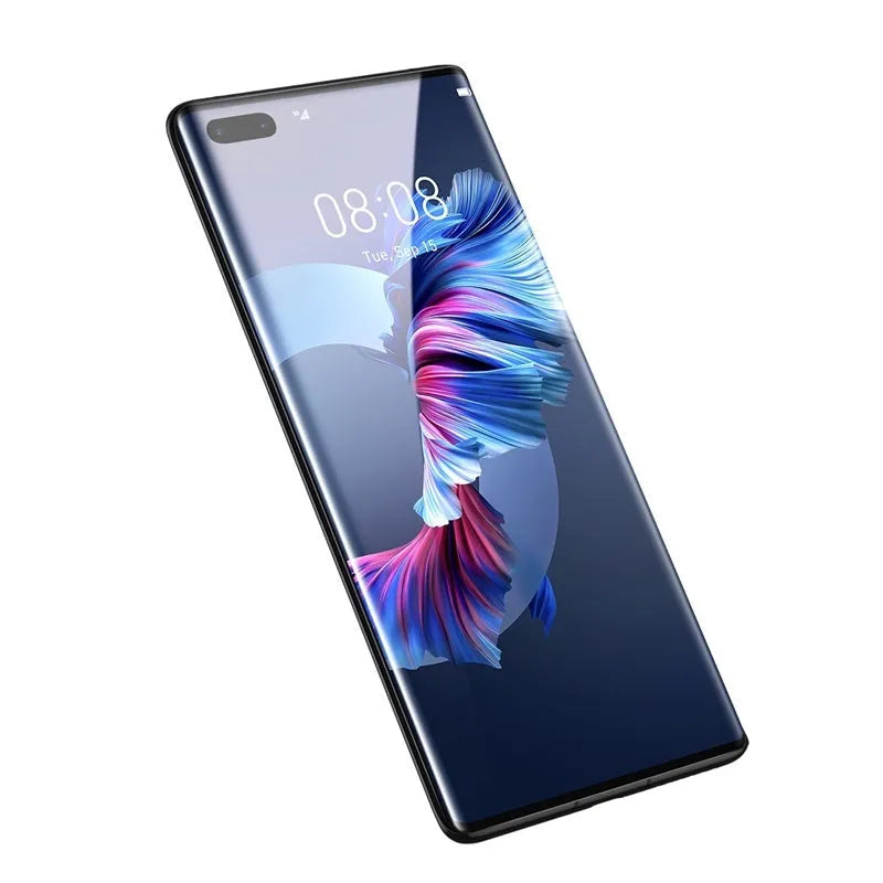 Baseus 0.25mm black full screen curved tempered glass film for Huawei Mate40 Pro with cleaning kit and tools