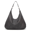 Large capacity PU commuter tote shoulder bag with polyester lining and inner pockets, horizontal square shape, single strap