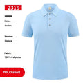 Ice silk polo shirt short sleeve pullover with advertising logo in multiple colours