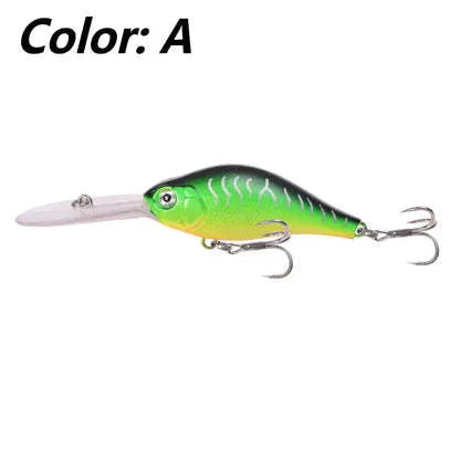 Little Fat Man deep diving long tongue board mino fishing lure, 10.5cm length