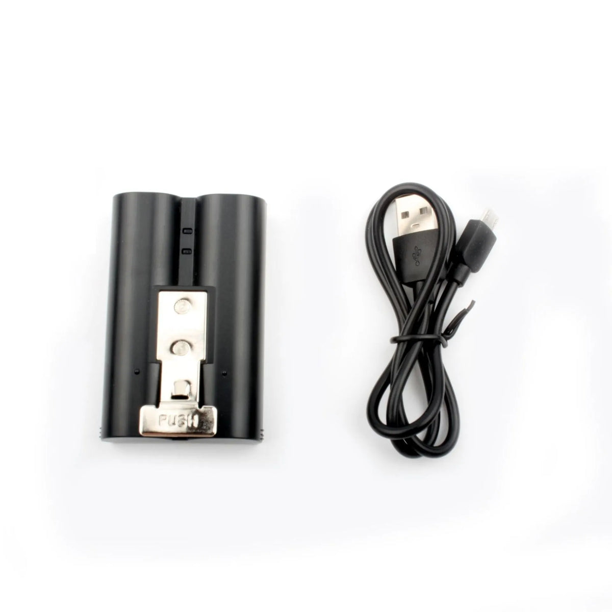 Black RV4 replacement battery for Ring Battery V4 doorbell, 6040mAh, with Type-C cable, dimensions 70.0mm x 45.1mm x 25.0mm