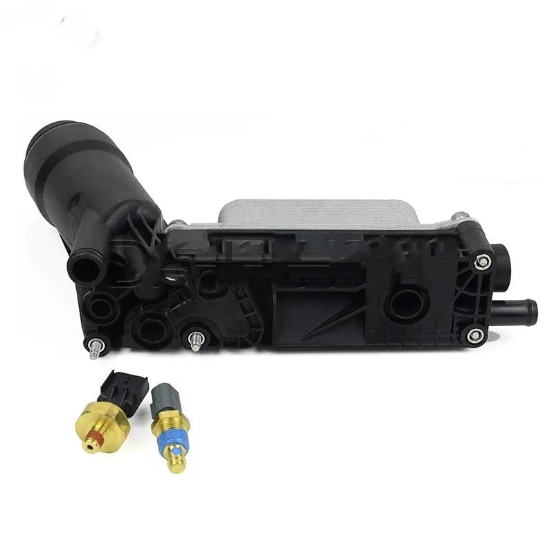 Car oil filter seat with oil cooling for Chrysler part 5184294AE 5184331AC ABS material default colour