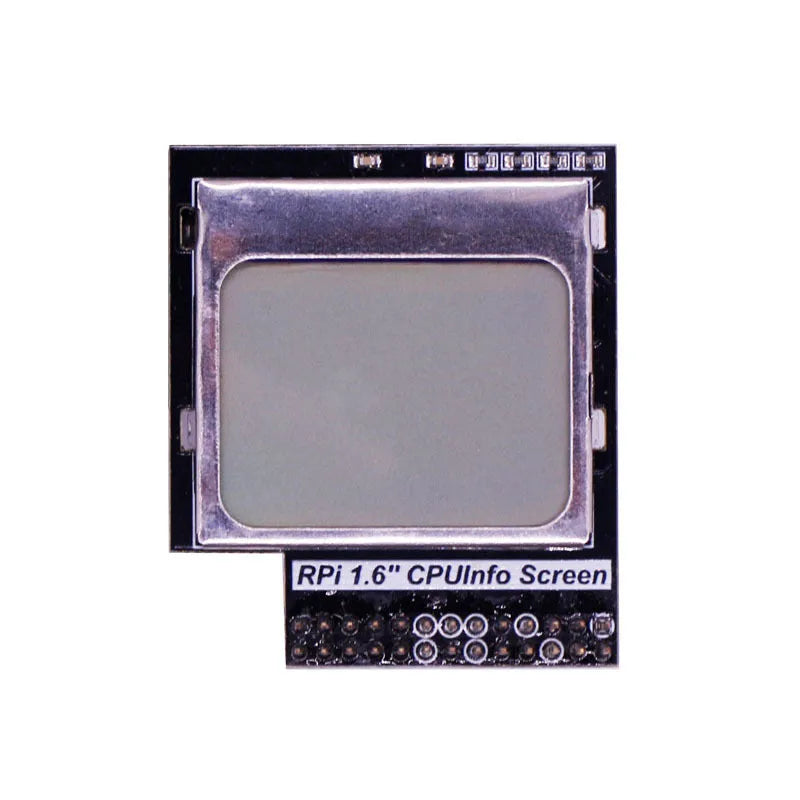 Raspberry Pi 1.6-inch LCD display screen with backlight switch for CPU monitoring