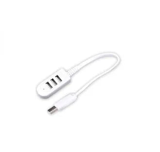 Multi-functional 3-port USB expansion hub with Micro USB cable for charging and data sync