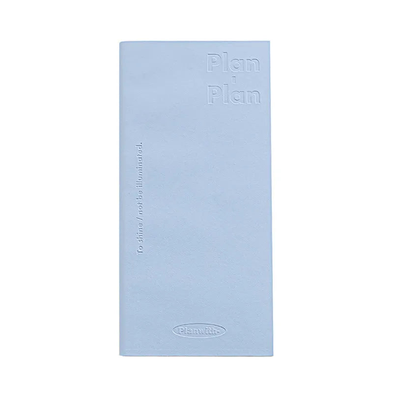 Embossed metre book notebook with 80 sheets of 100g white cow paper in five colour options