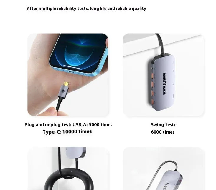 11-in-1 USB C expansion dock with multiple ports including Ethernet, HDMI, and USB connections