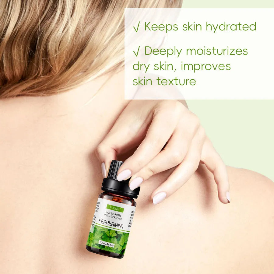10ml bottle of mint essential oil for humidifier aromatherapy