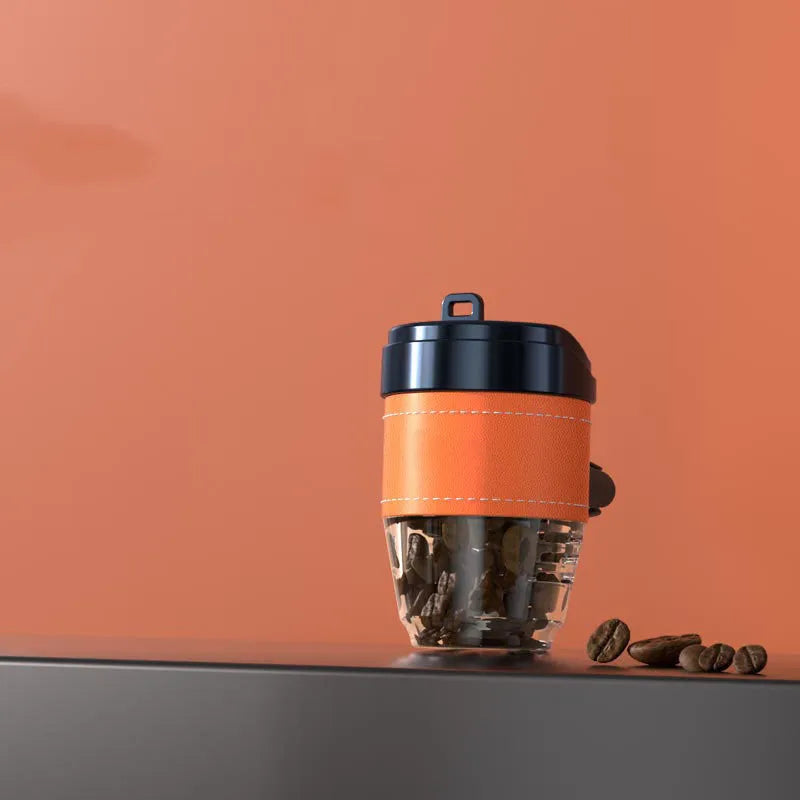 Coffee cup shaped car air freshener in plastic with solid fresh fragrance