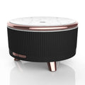 Cylinder USB charging humidifier with 500ml tank, one fog outlet, plastic body, black or green, under 36dB noise.