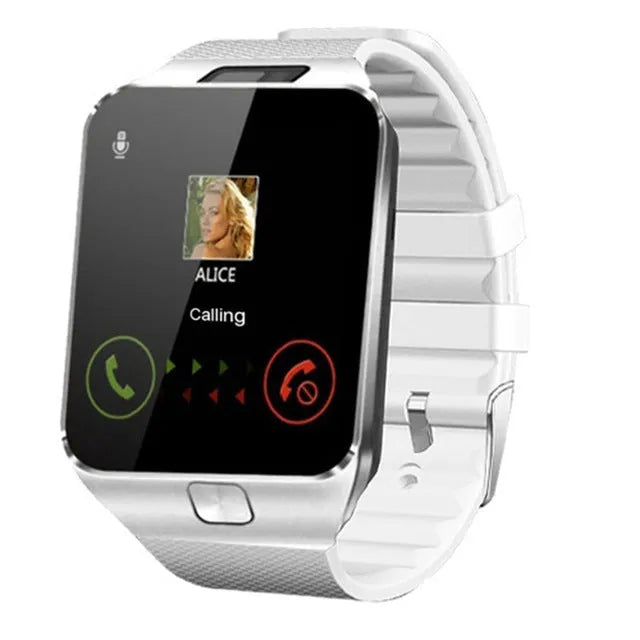 Bluetooth smart watch with call function on adjustable wrist strap, showing 1.44-inch touch screen