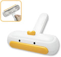 Yellow duck design portable pet hair remover with plastic body and bristles