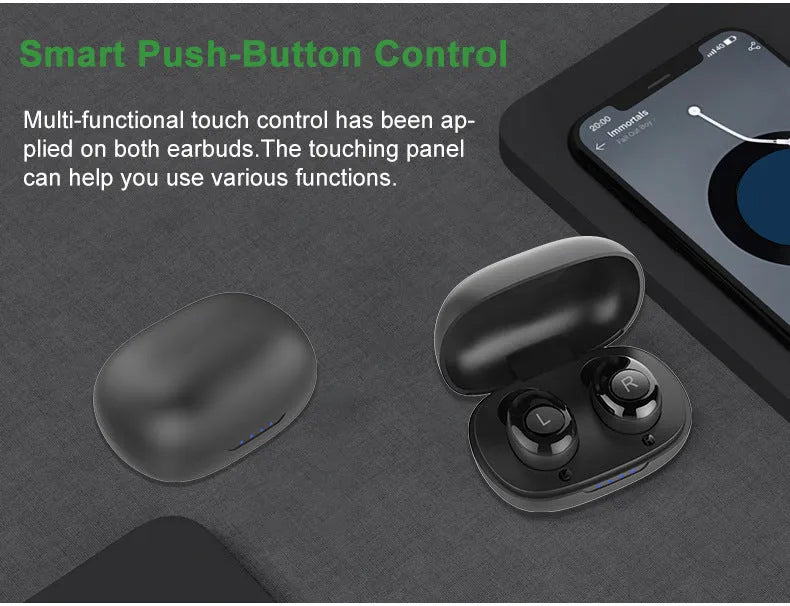 H001 rechargeable Bluetooth digital headset sound amplifier in black for swimming and wading sports made from medical plastic