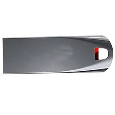 Black rotating waterproof shockproof USB flash drive for vehicle use in multiple capacities.