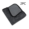 Grey microfiber car wash towel 40x40cm for vehicle drying