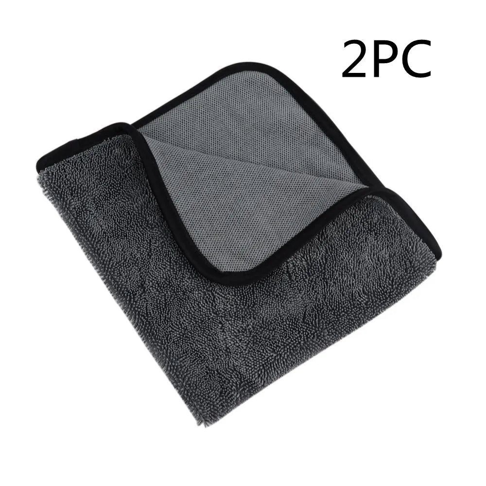 Grey microfiber car wash towel 40x40cm for vehicle drying