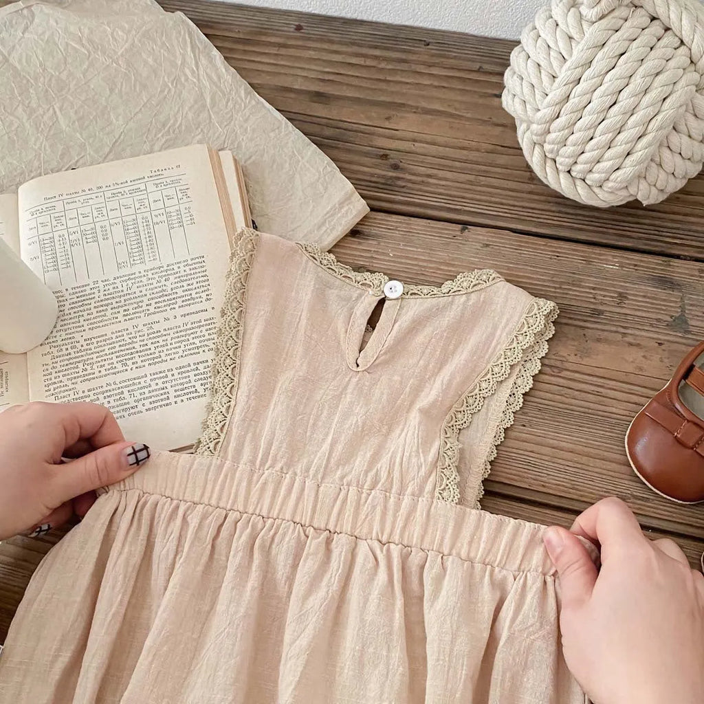 Korean style baby autumn set with brown long sleeve shirt and apricot sleeveless suspender romper, sizes 66cm to 90cm
