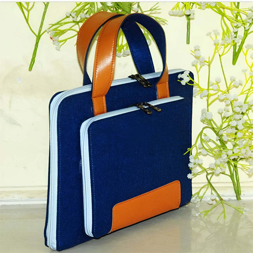 Felt laptop bag 14 inch 28x38cm handheld computer bag with colour matching and zip