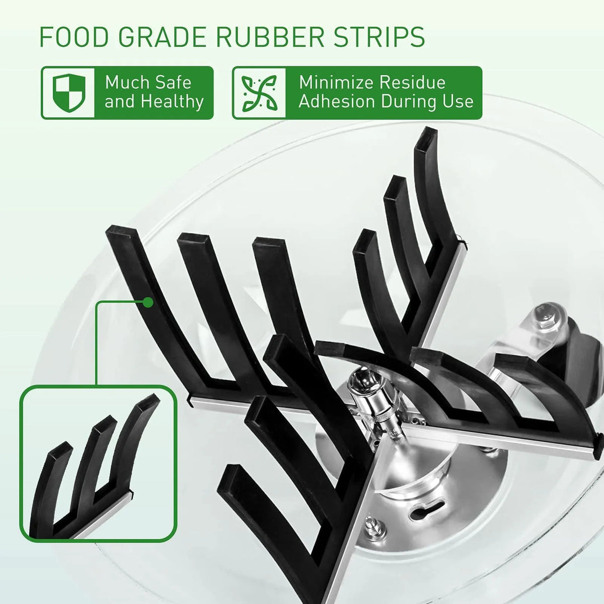 19-inch manual leaf cutter mowing shredder with acrylic silicone, hand-pushed grass shredder for household and farm