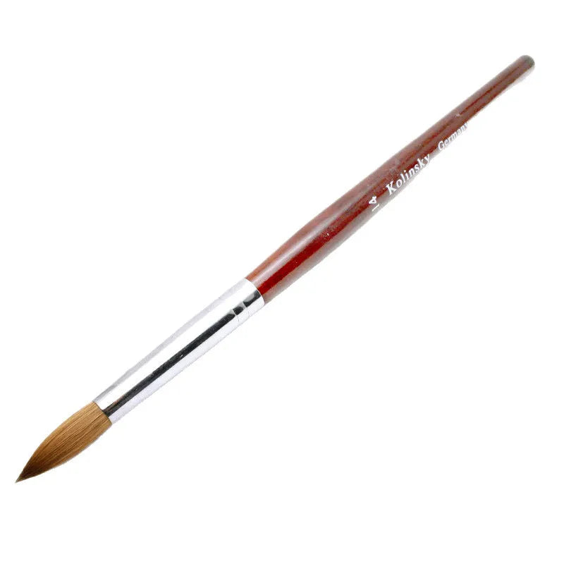 Watercolor crystal Siberian mink nail polish pen with round head tip for nail art