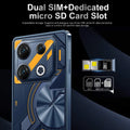 GT10 Pro Android smartphone with straight plate design in blue or silver colour with power adapters