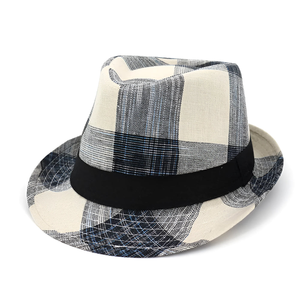 Polyester bell crown sun hat in blue colour showing 12cm crown height and 4.5cm brim