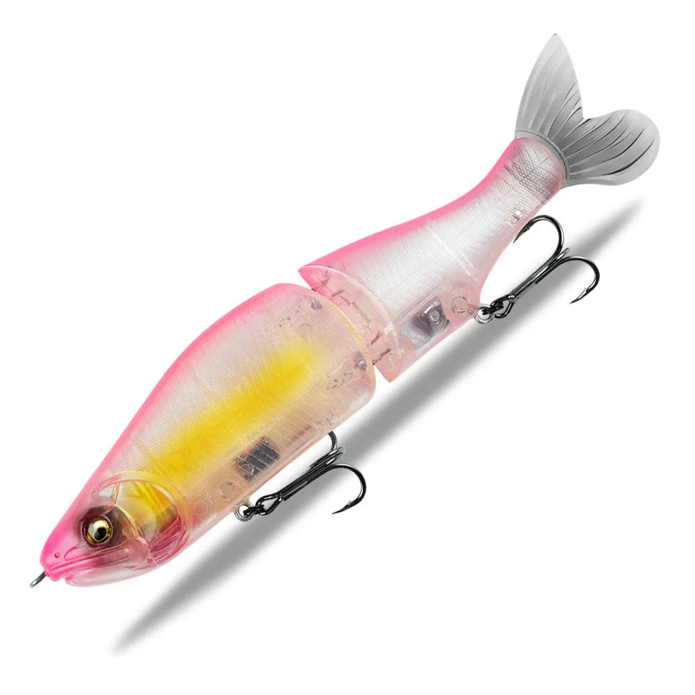 185mm plastic fishing lure for bass with swimming action and multiple colour options