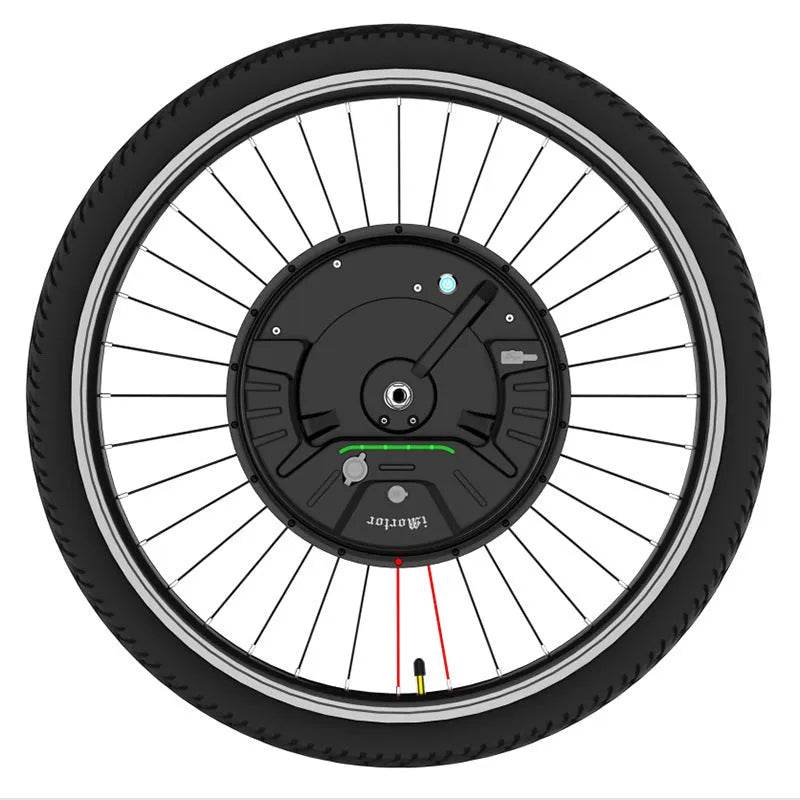 Imotor 3.0 black alloy electric bicycle conversion wheel hub motor