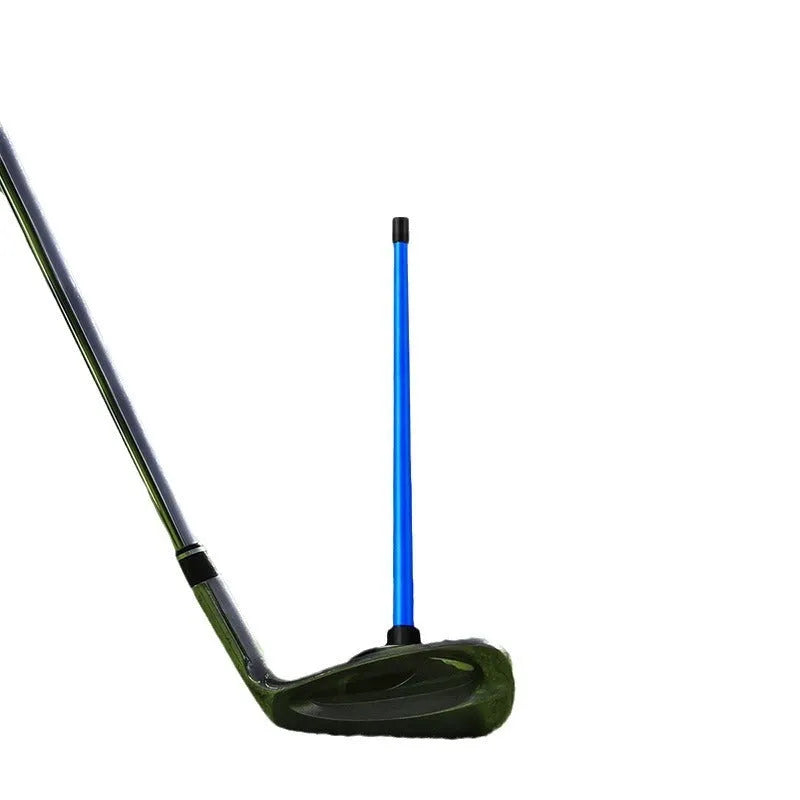 Red aluminium alloy magnetic golf alignment trainer with baseball bar for swing practice