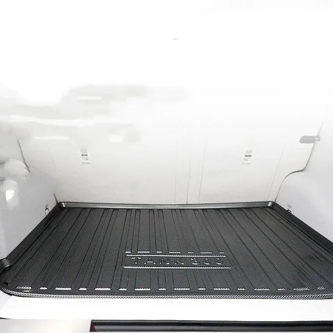 Black carbon fibre pattern TPE car boot liner mat for tailgate protection