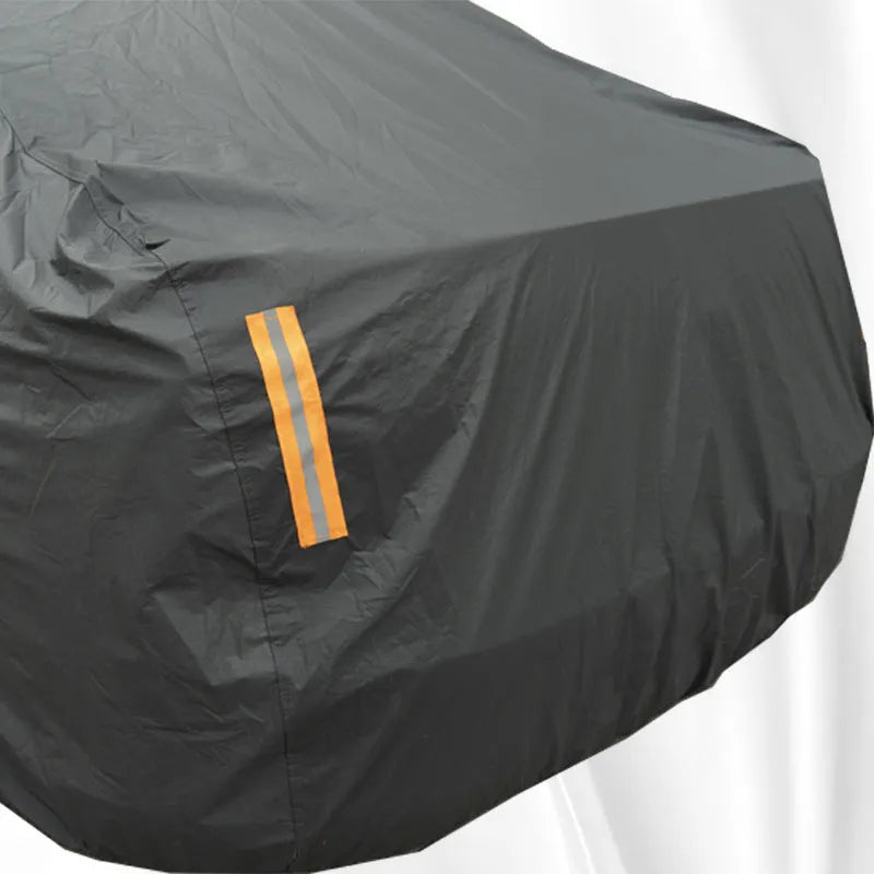 Grey thickened PVC chemical fibre car cover for Volkswagen vehicles with rainproof and sun protection