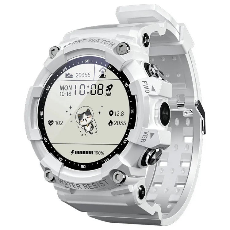 ATTACK 3 IP67 waterproof smart Bluetooth sports watch with round colour screen and TPU strap