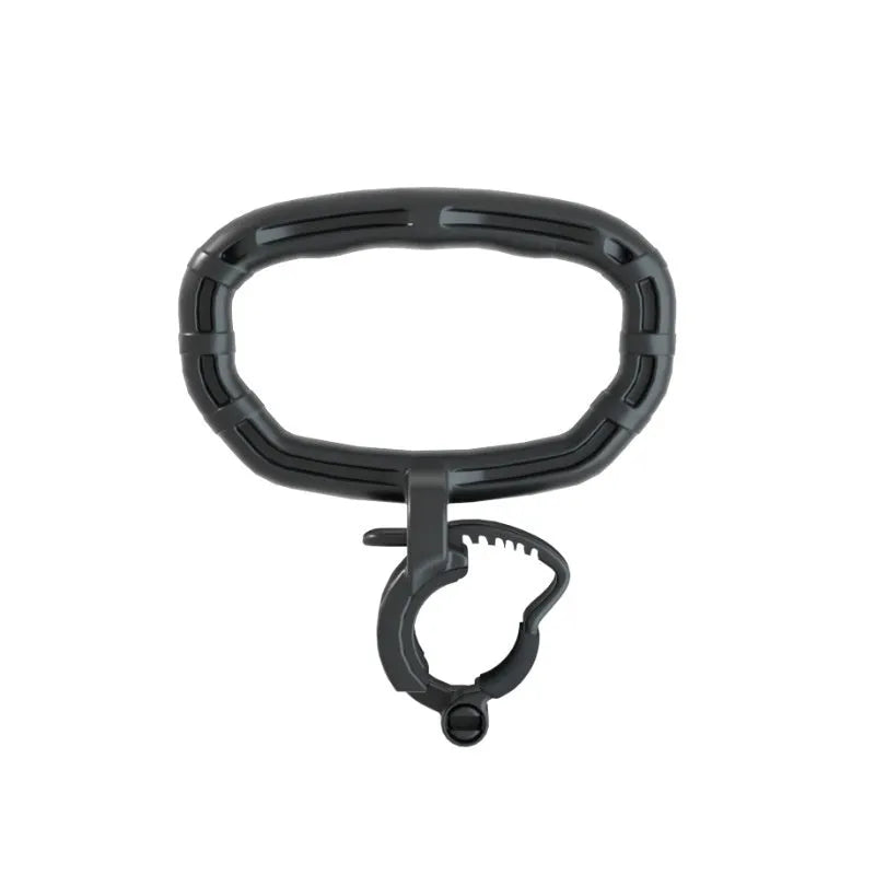 Adjustable weight fitness camp kettlebell handle in PP material, Black colour, size 21x19cm