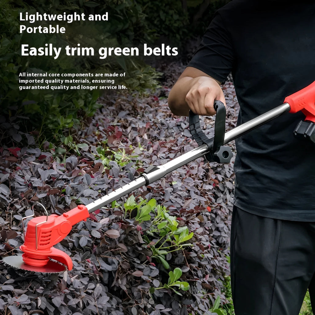 Household portable weeding machine for garden tools with bare metal construction