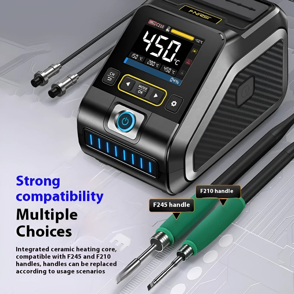 Intelligent constant temperature soldering station with plug-in heating core, 110-250V input, for maintenance and welding