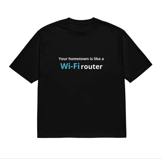 Men's black loose fit T-shirt with 3D printed cartoon design showing front graphic detail