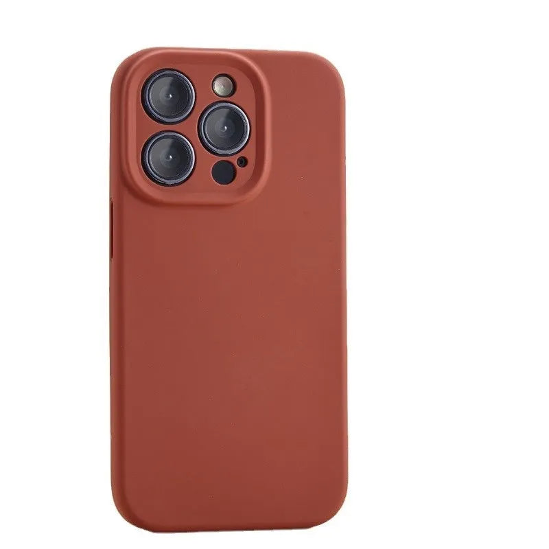 Official liquid silicone precision hole phone case for iPhone 14 and 15 series in multiple colours