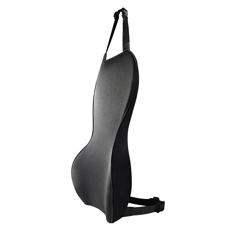 Memory cotton car waist back cushion in universal design for vehicle lumbar support.
