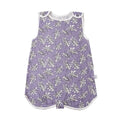 Simple printed baby sleeveless cotton gauze sleeping bag in vest style, 120cm length, pure cotton fabric